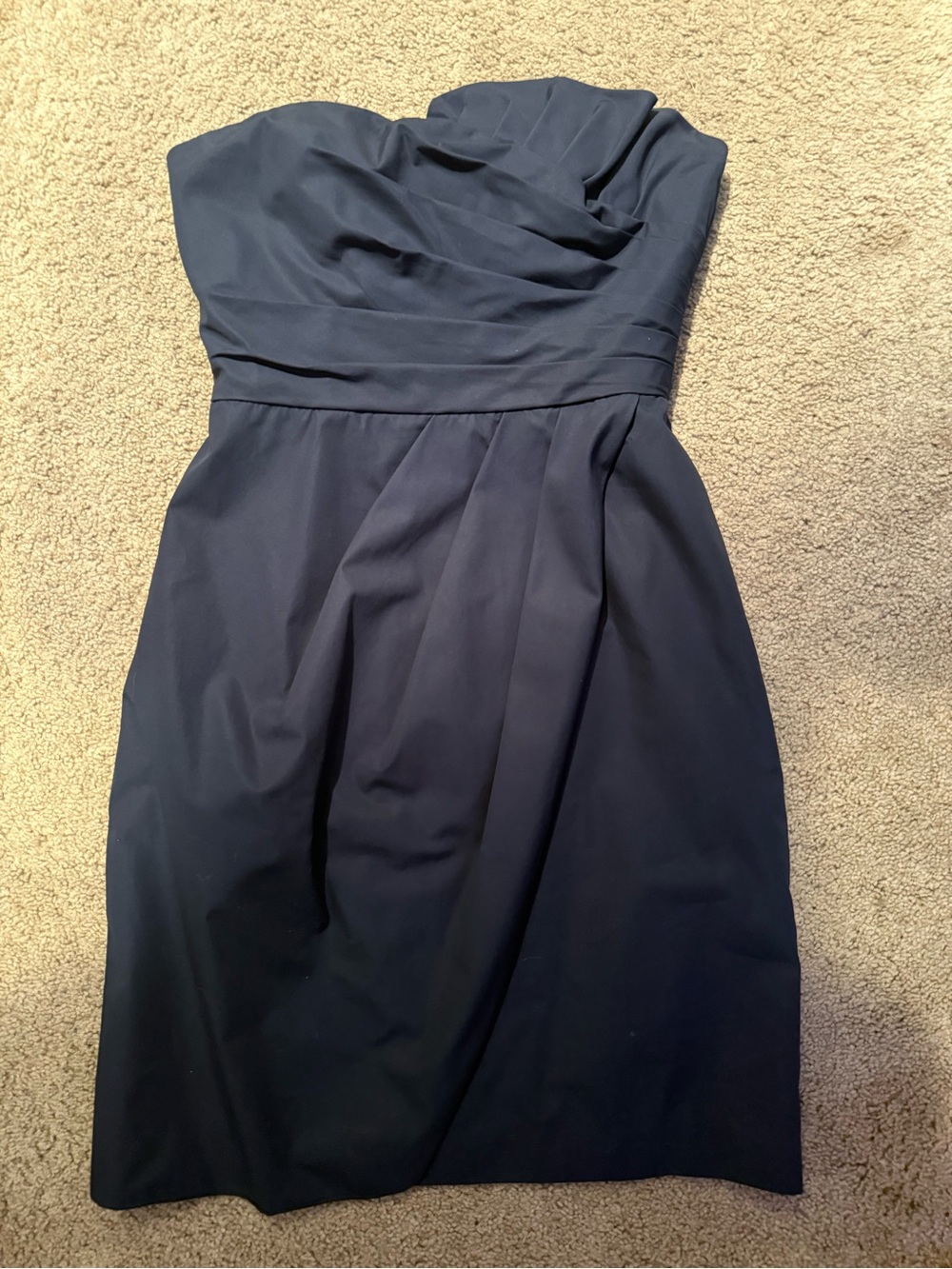 J. Crew Strapless Navy Cocktail Dress